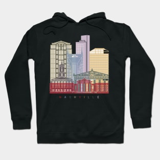 Nashville skyline poster Hoodie